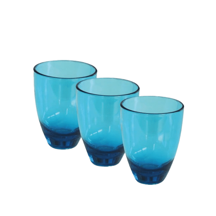 vasos camping azul